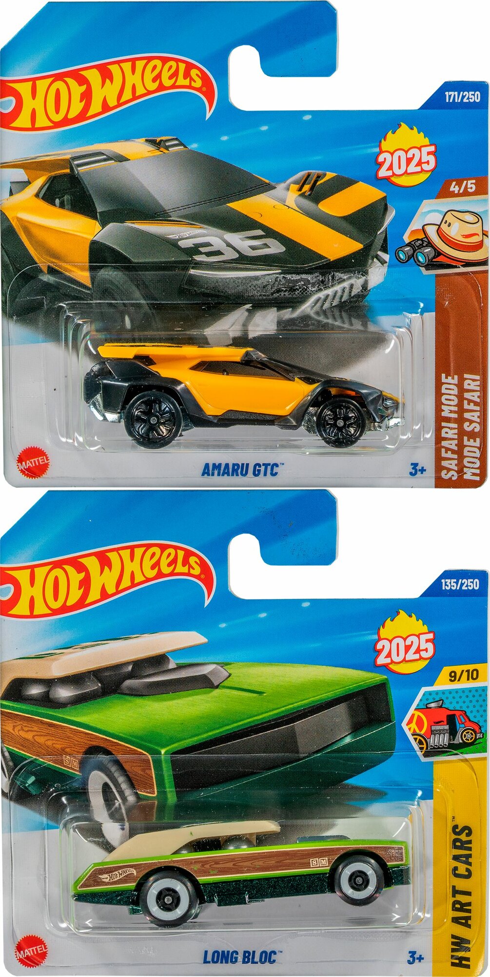 Машинки Hot Wheels Amaru GTC и Long Block