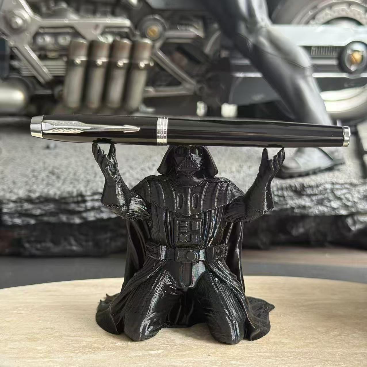 Трансграничный 3D-печатный держатель для ручек в стиле Дарта Вейдера из «Звёздных войн», персонализированный органайзер для канцелярии, декоративный аксессуар для рабочего стола, офиса и учебы.