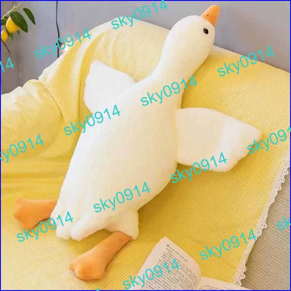 Милая детская игрушка из плюшевого гуся, 50 см, мягкая птица для детей и взрослых, белый цвет
