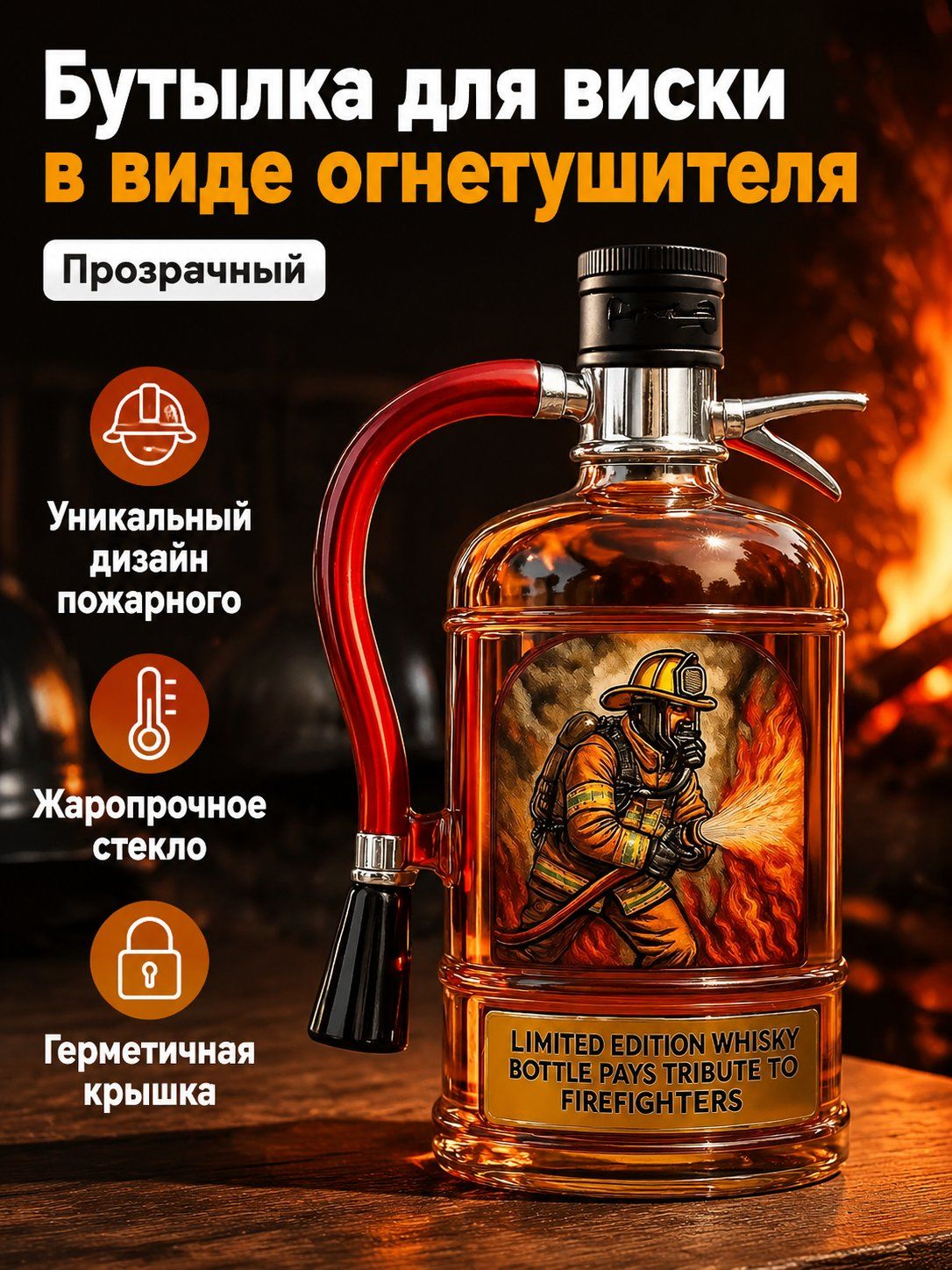 Бутылка Огнетушитель 0.3017 л 1 шт