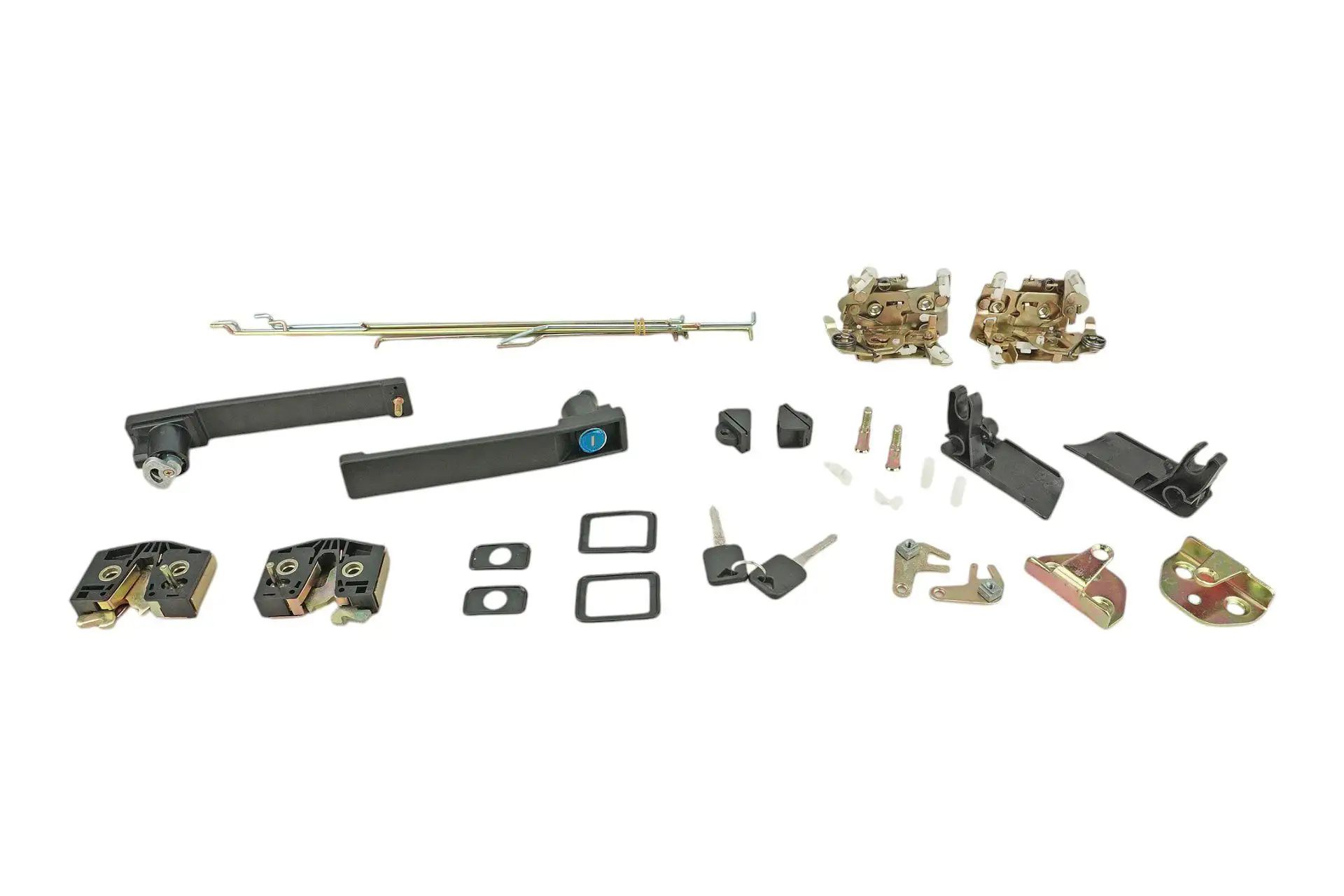 Замок двери в сборе комплект Shacman F2000 (DZ1643340030)