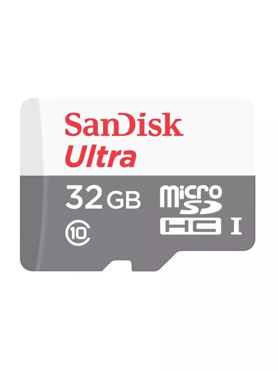 Карта памяти SanDisk microSDHC Ultra Class 10 UHS-I U1 (100/10MB/s) 32GB