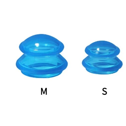 Силиконовые присоски для массажа Dawndesslo, Blue-2Pcs