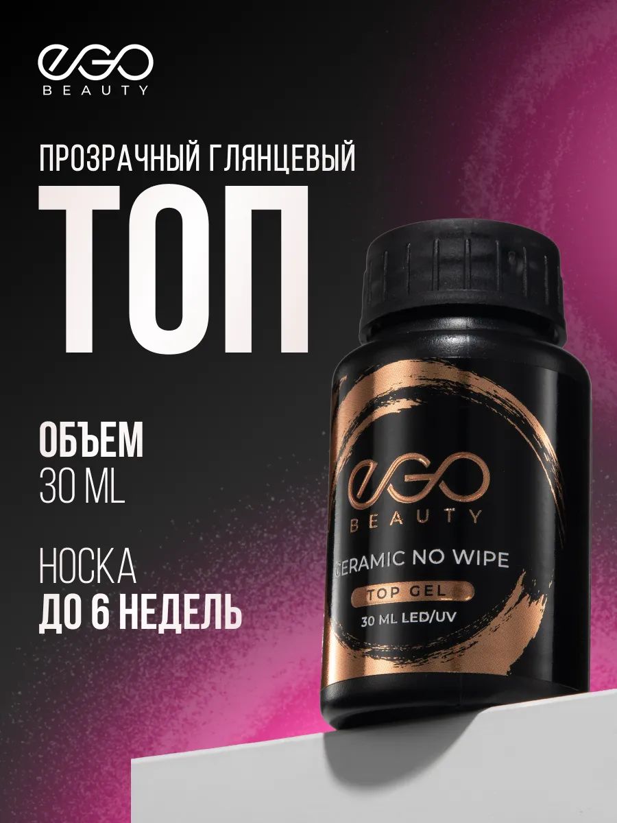 Топ для гель-лака глянцевый прозрачный самовыравнивающийся