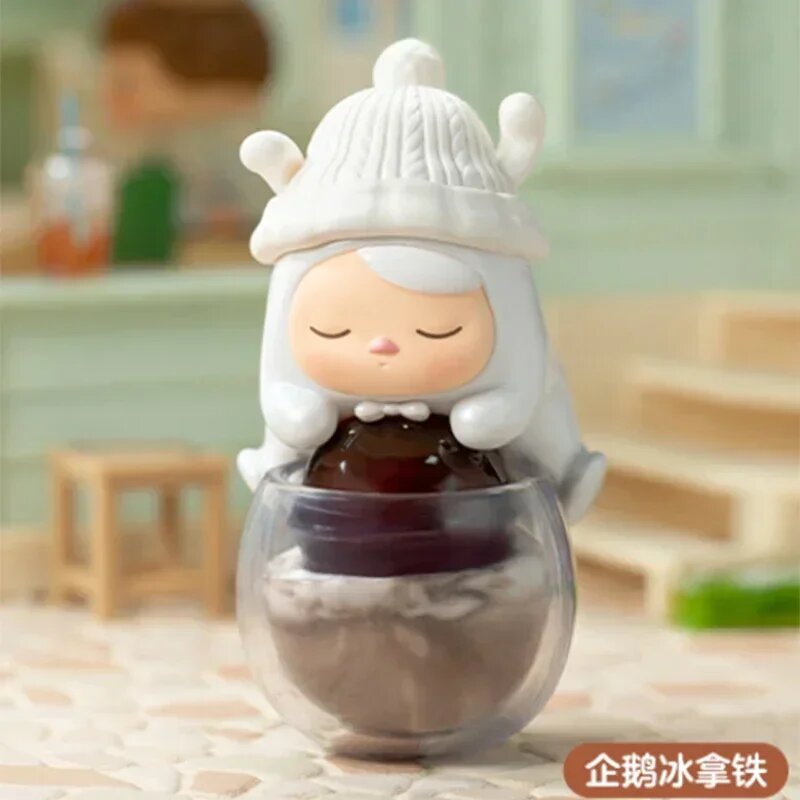 POP MART Pucky Rabbit Cafe Series: Сюрприз-бокс Penguin Iced Latte