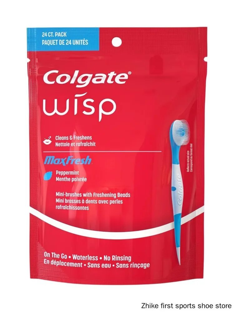 Одноразовые дорожные мини-зубные щетки Max Fresh Wisp, мятный вкус. 24 шт. США.