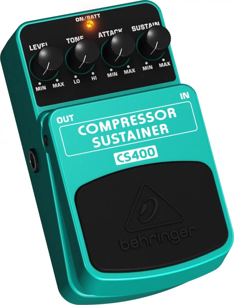 Педаль эффектов Behringer CS400 Compressor Sustainer для электрогитары, баса и клавиш