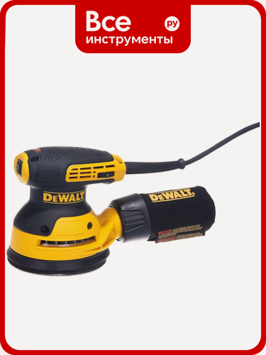 Изображение товара Эксцентриковая шлифмашина DEWALT DWE6423, качественного шлифования, с антивибрационной системой и плавным пуском
