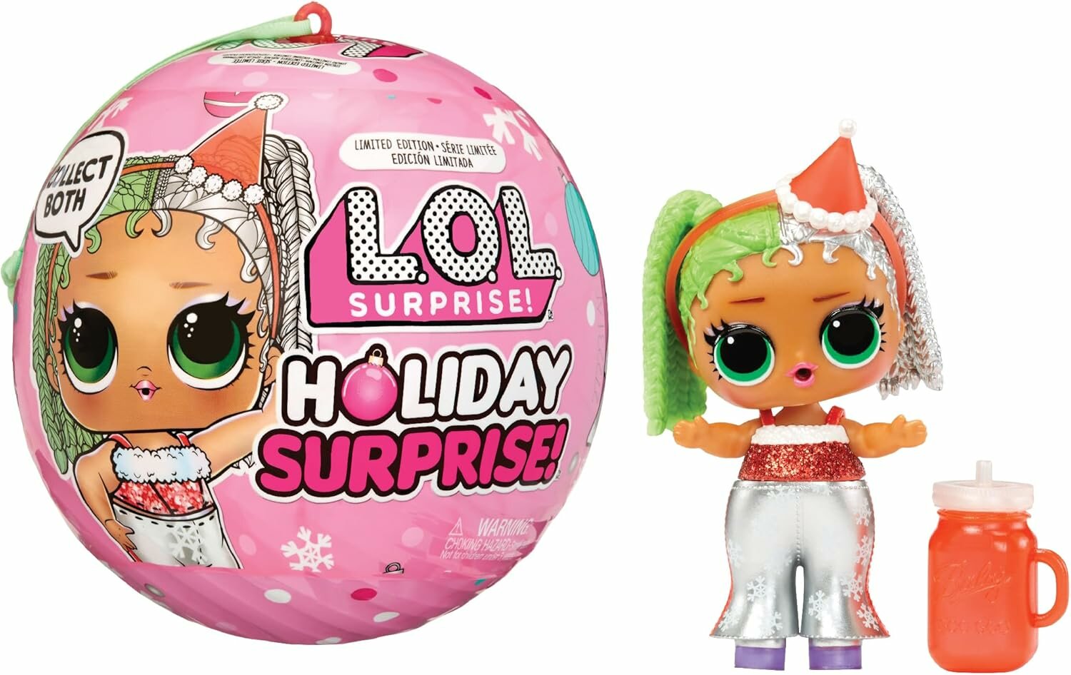 LOL Surprise Holiday Surprise Miss Merry лимитка кукла 8 сюрпризов шар-орнамент 3+