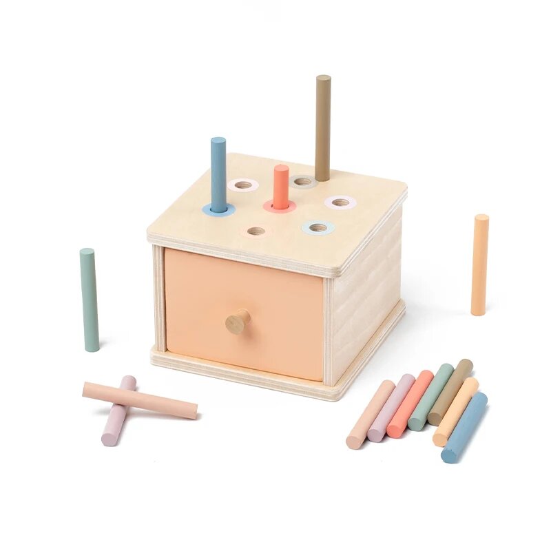 Деревянный сортер цветов и форм Монтессори Sticks