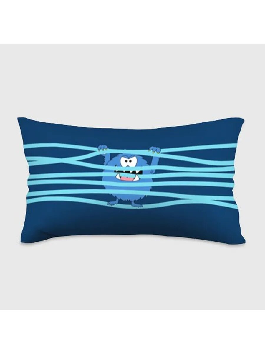 Blue monster Подушка