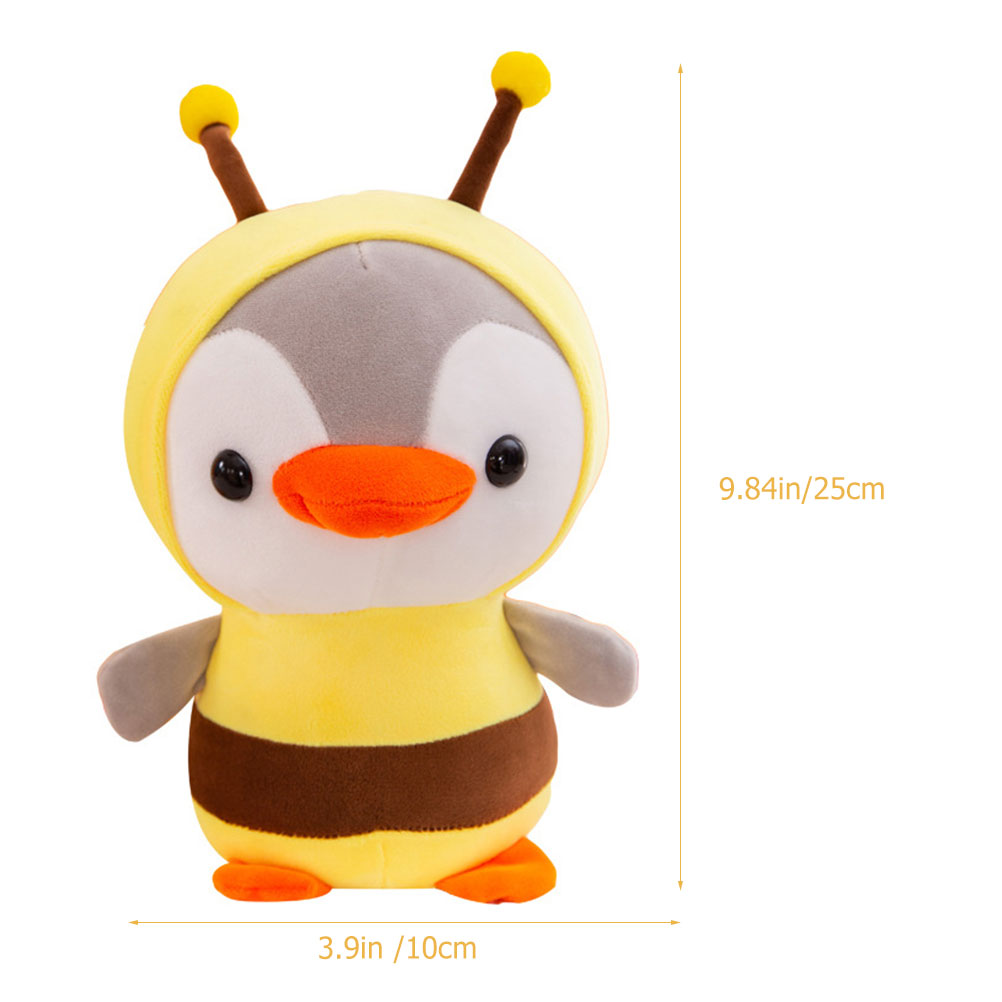 Плюшевая Игрушка Пингвин Яркий Декоративный Сувенир Желтый 25CM