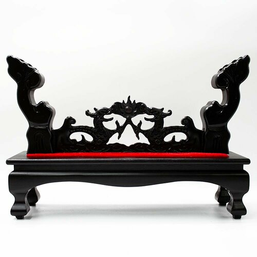 Подставка для катаны стенд для меча из дерева Дракон с красным бархатом 7241₽