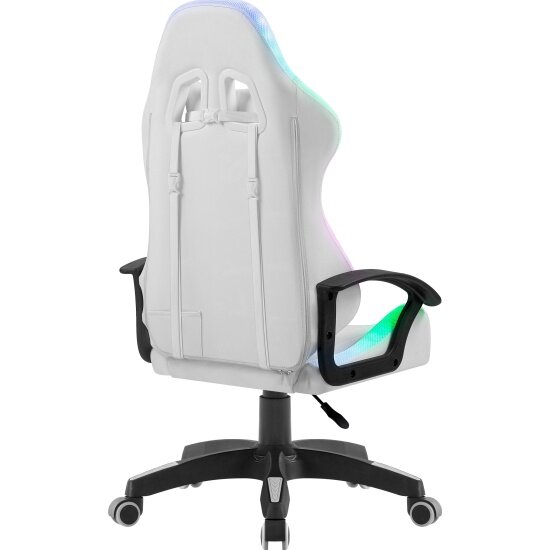 Кресло геймерское Defender Factor X RGB, Белый, класс 2, PU — фото 1