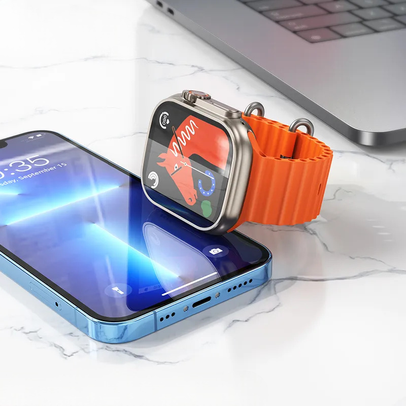 Умные часы Носо Watch Y12 Ultra, титановое золото — фото 1