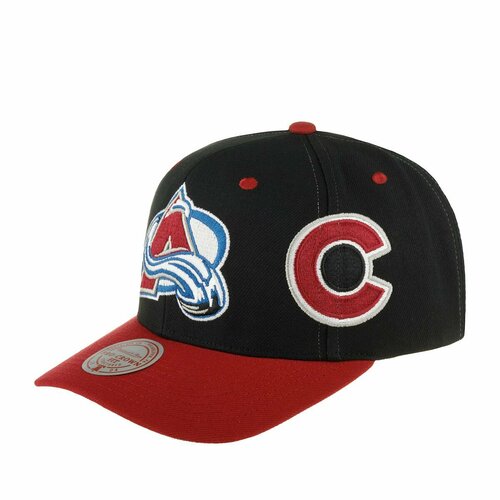 фото Бейсболка mitchell & ness для мужчин и женщин, размер 0, черный