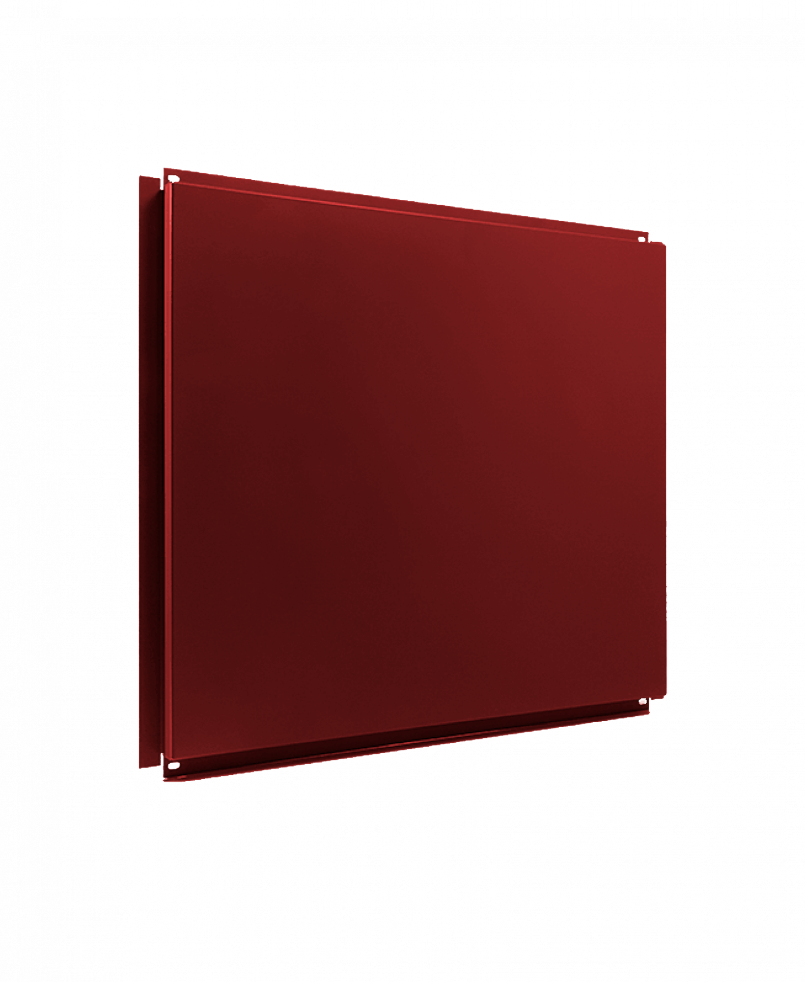 фото Металлокассеты открытого типа крепления 0.7 мм 800х580 мм, цвет Красное вино (RAL 3005)