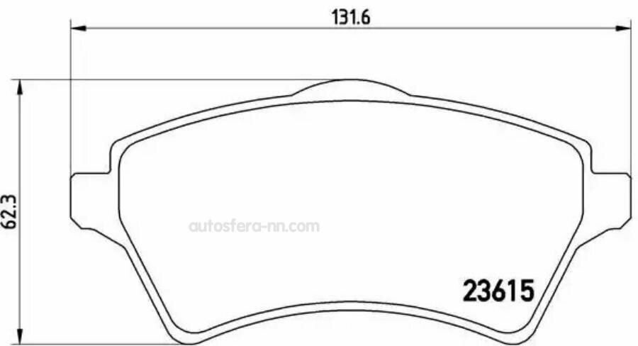 BREMBO P44011 Колодки тормозные дисковые передн, LAND ROVER: FREELANDER 1.8 16V 4x4/1.8 i 16V 4x4/2.0 DI 4x4/2.0 Td4 4x4/2.5 V6 4x4 98-06, FREELANDER Soft Top 1.8 i 16V 4x4/2.0 DI 4x4 98-06