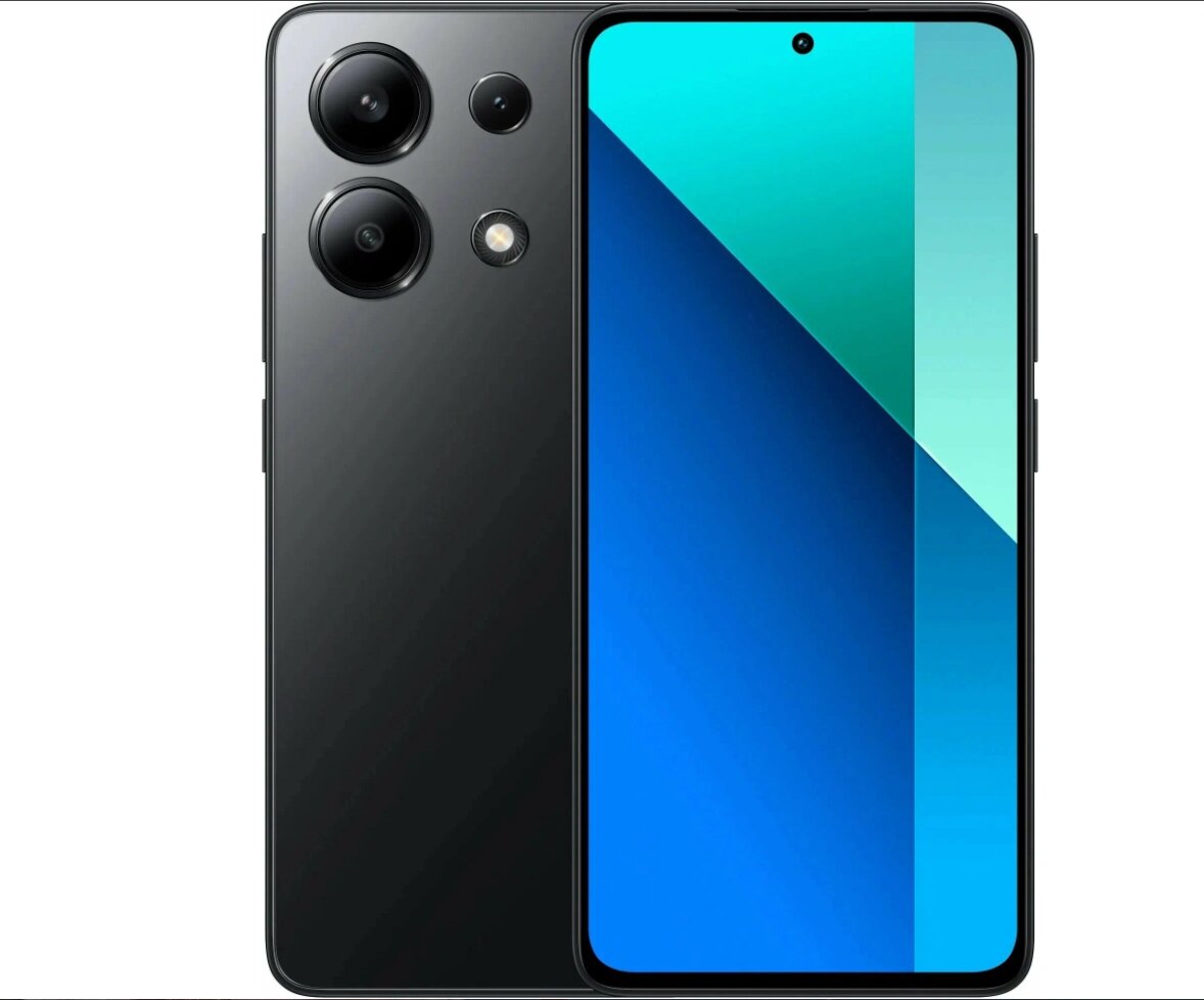 Смартфон Xiaomi Redmi Note 13 4G 8/256 ГБ Global, Dual nano SIM, midnight black