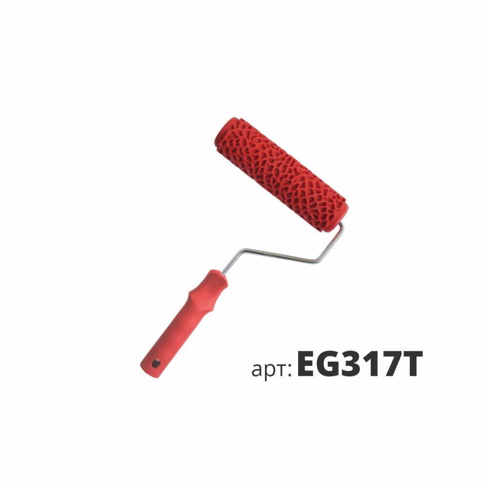 Валик декоративный резиновый жесткий STMDecor EG T (180мм) кожа EG317T