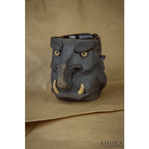 Кружка керамическая Тролль 1 ручная работа объем 300мл Аника 5700₽