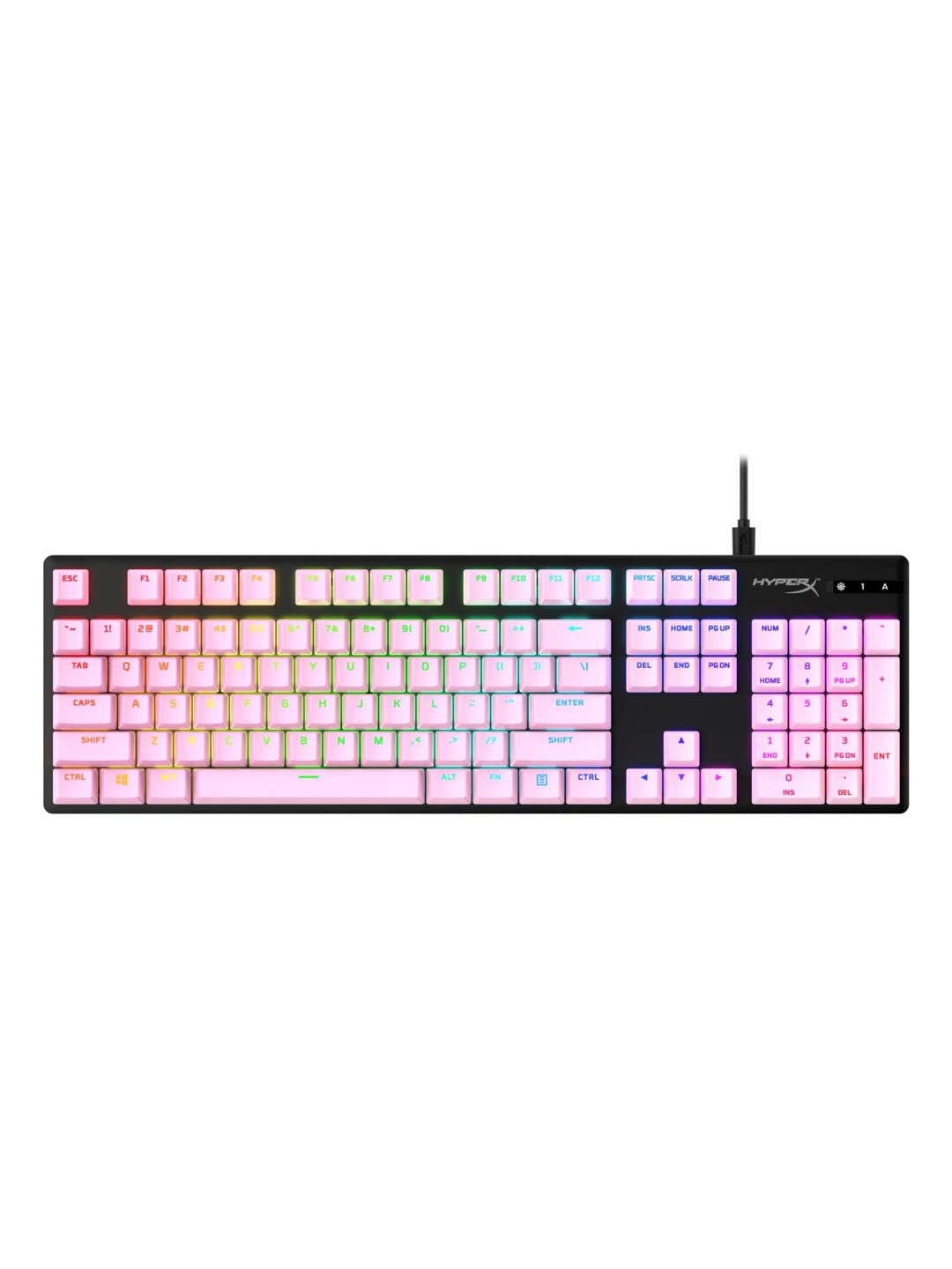Кейкапы для клавиатуры HyperX PBT, Double shot, 104 клавиши, толщина, долговечность, 519T9AA#ACB — фото 1