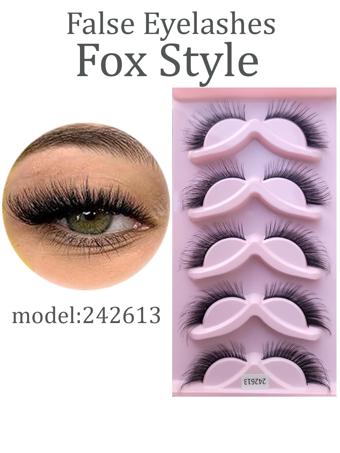 Накладные ресницы Премиальные накладные ресницы SANISHE Fox Style — фото 1