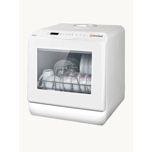 Посудомоечная машина компактная 900W -WHITE с ОКНОМ-220V - ESTARES