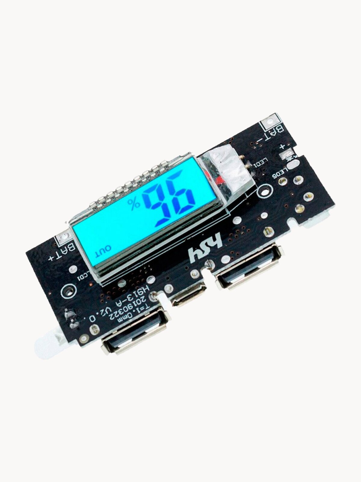 Модуль заряда для Power Bank 2xUSB с экраном 5V 1A 2.1A