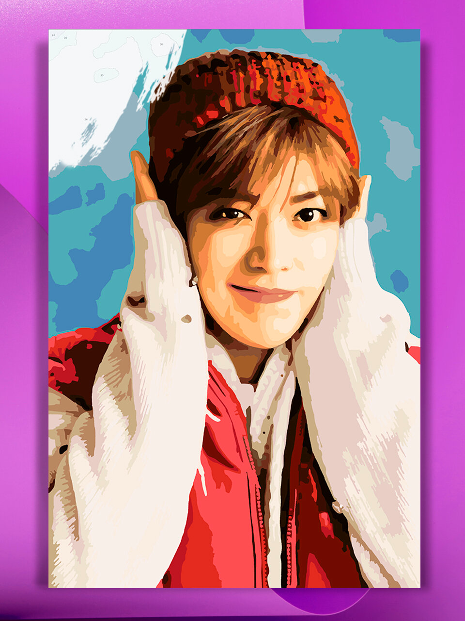 Картина по номерам на холсте NCT 127 - Юта 40 х 60 см