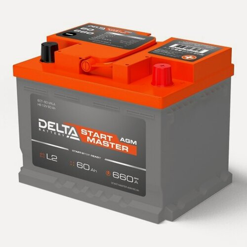 Изображение товара Автомобильный аккумулятор Delta Battery DELTA START MASTER 60 Ah AGM