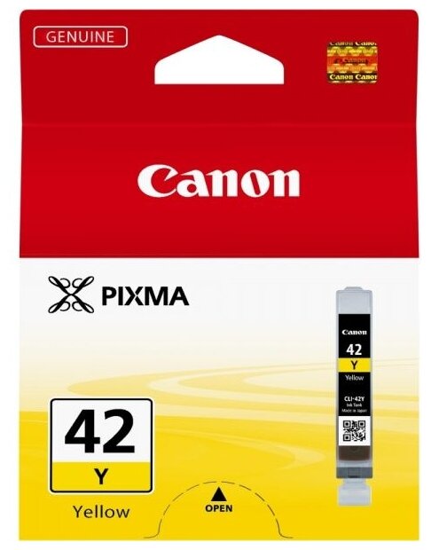 Картридж для струйного принтера CANON CLI-42 Y EUR/OCN (6387B001) - фотография № 1