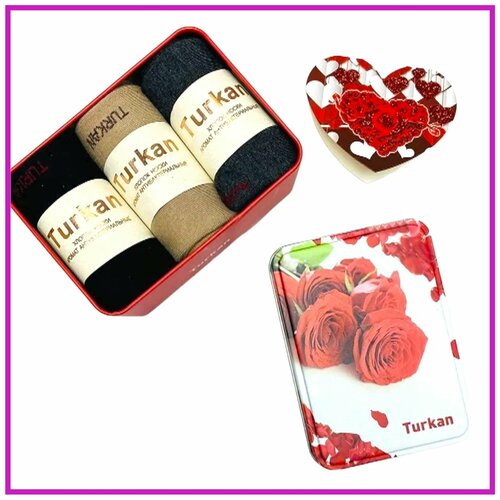 фото Женские носки в подарок 3 пары 36-41р. нет бренда