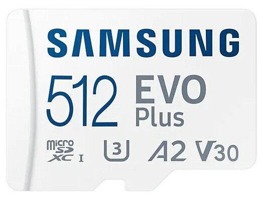 Карта памяти Samsung MicroSDXC EVO Plus 512GB U3 A2 V30 /MB-MC512KA/APC