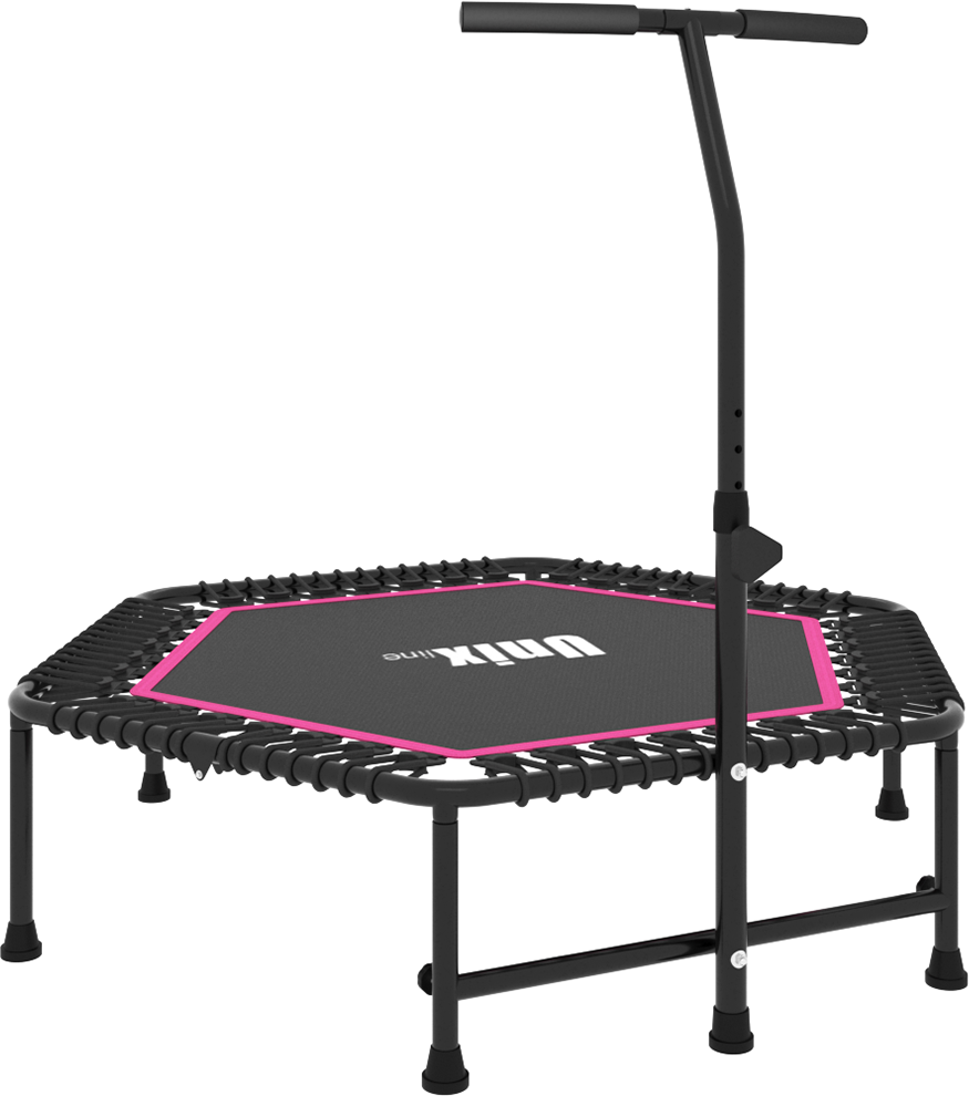 Батут UNIX line FITNESS TR130FITP, 130 cm, Pink