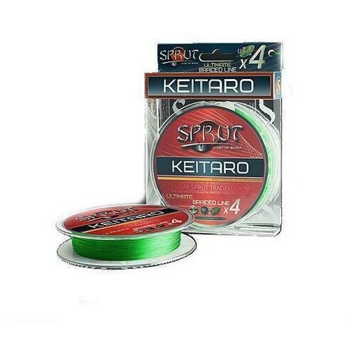 Леска плетеная SPRUT Keitaro Ultimate X 4 Neon Green 0.18 140м