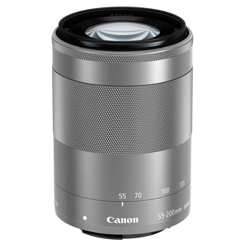 Объектив Canon EF-M 55-200mm f/4.5-6.3 IS STM серебристый