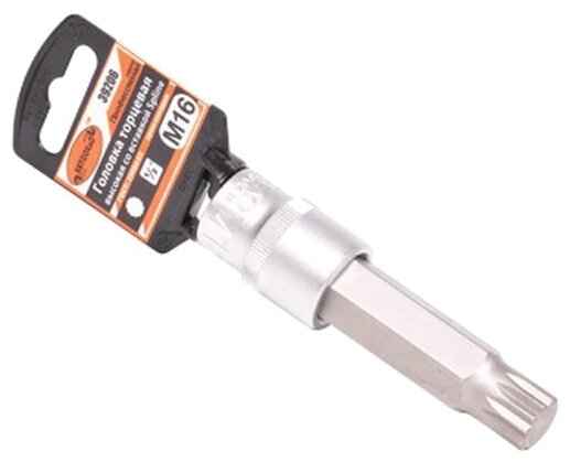 Автодело 39206 Головка с вставкой Spline 1/2" М16 L=100 мм АвтоДело Professional 39206