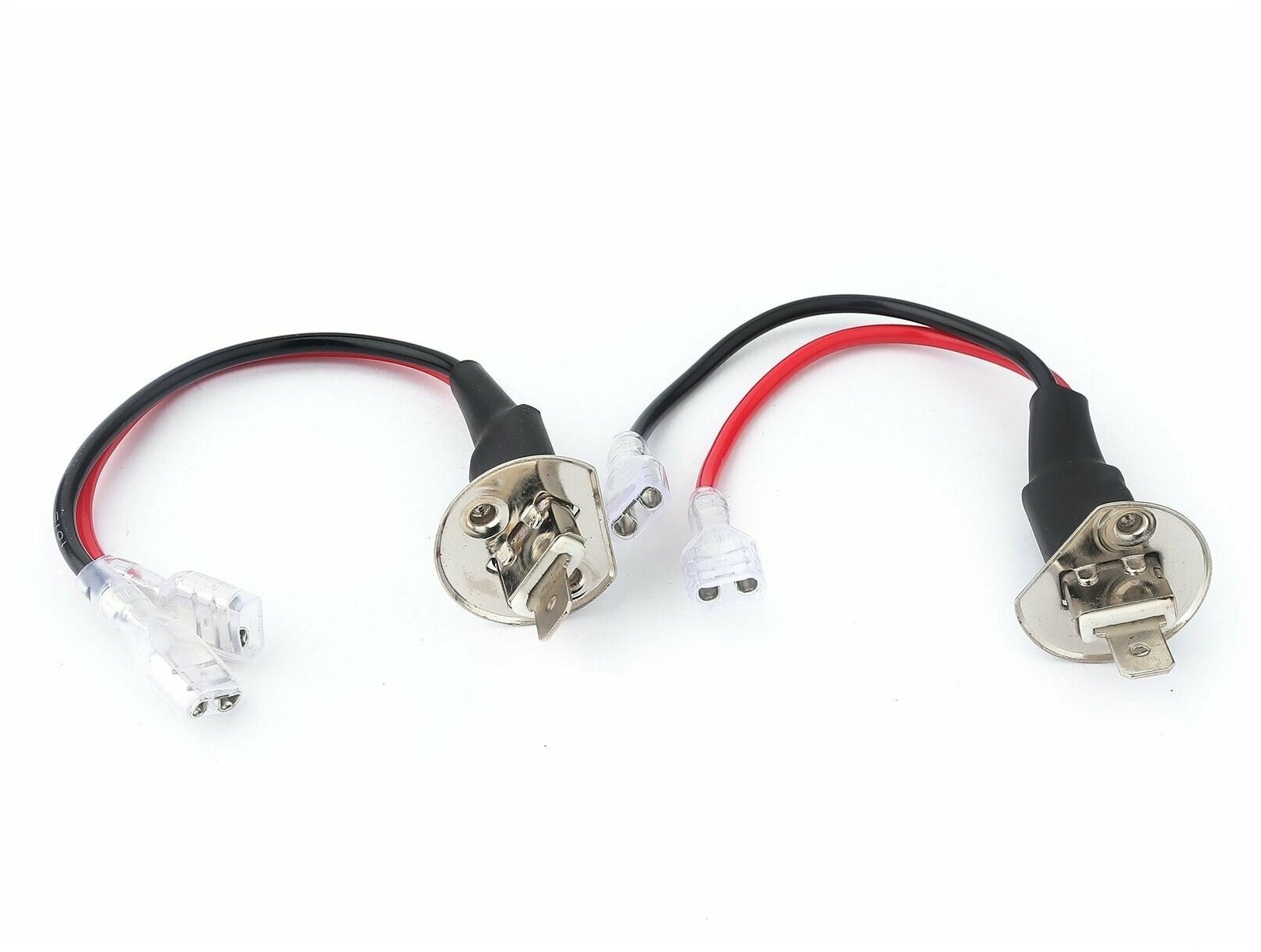 Переходник адаптер для подключения LED светодиодных автомобильных ламп H1 P14,5S к совмещенному разъему (2 шт.)