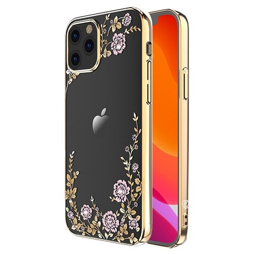 фото Чехол kingxbar flora для iphone 12 pro max золотой