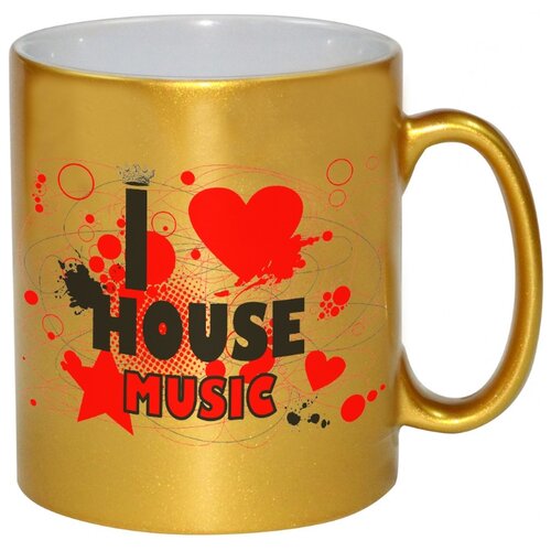 фото Золотая кружка i love house music drabs