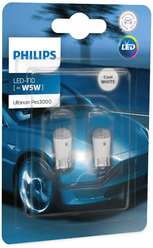 Светодиодные лампы Philips UltinonPro W5W (T10) 6000K 11961U30CWB2 2шт.