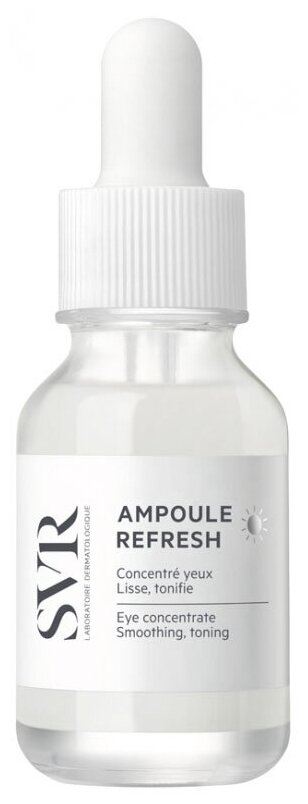 SVR Ampoule Refresh - Разглаживающая и тонизирующая сыворотка для контура глаз СВР Рефреш, 15 мл