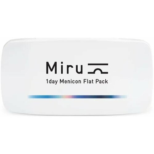 Контактные линзы Menicon Miru 1 day Flat Pack, 30 шт., R 8,6, D -8, прозрачный, 1 уп.