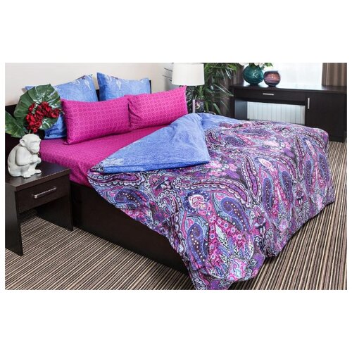 фото Постельное белье "ночь нежна" из бязи; кармен лиловый; размер евро наволочки 50 х 70