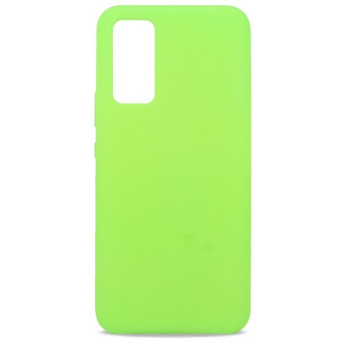 фото Силиконовый чехол для huawei honor 30 / silicone case для хуавей хонор 30 / с бархатистым покрытием внутри (лайм) pastila