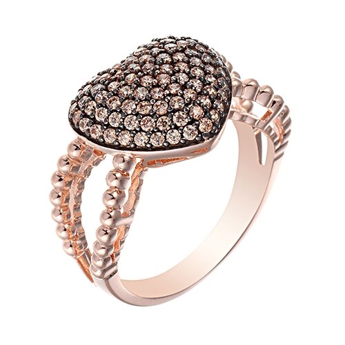 фото Element47 кольцо из серебра 925 пробы с кубическим цирконием mr171544m0a2_001_pink, размер 17.25