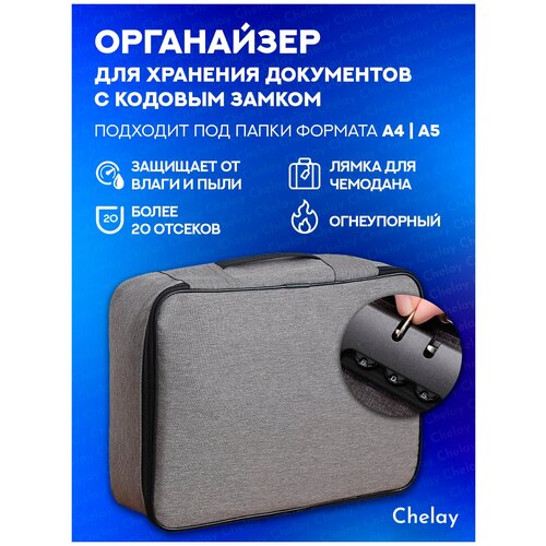 Chelay/ Органайзер для хранения документов, бумаг и ноутбука