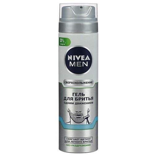 Гель для бритья Nivea Men «Одним движением», 200 мл