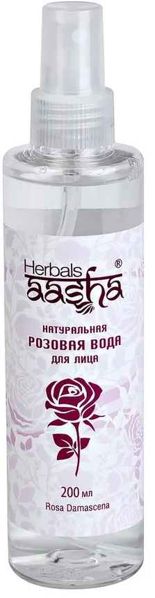 Вода Ааша Хербалс натуральная розовая спрей 200 мл.